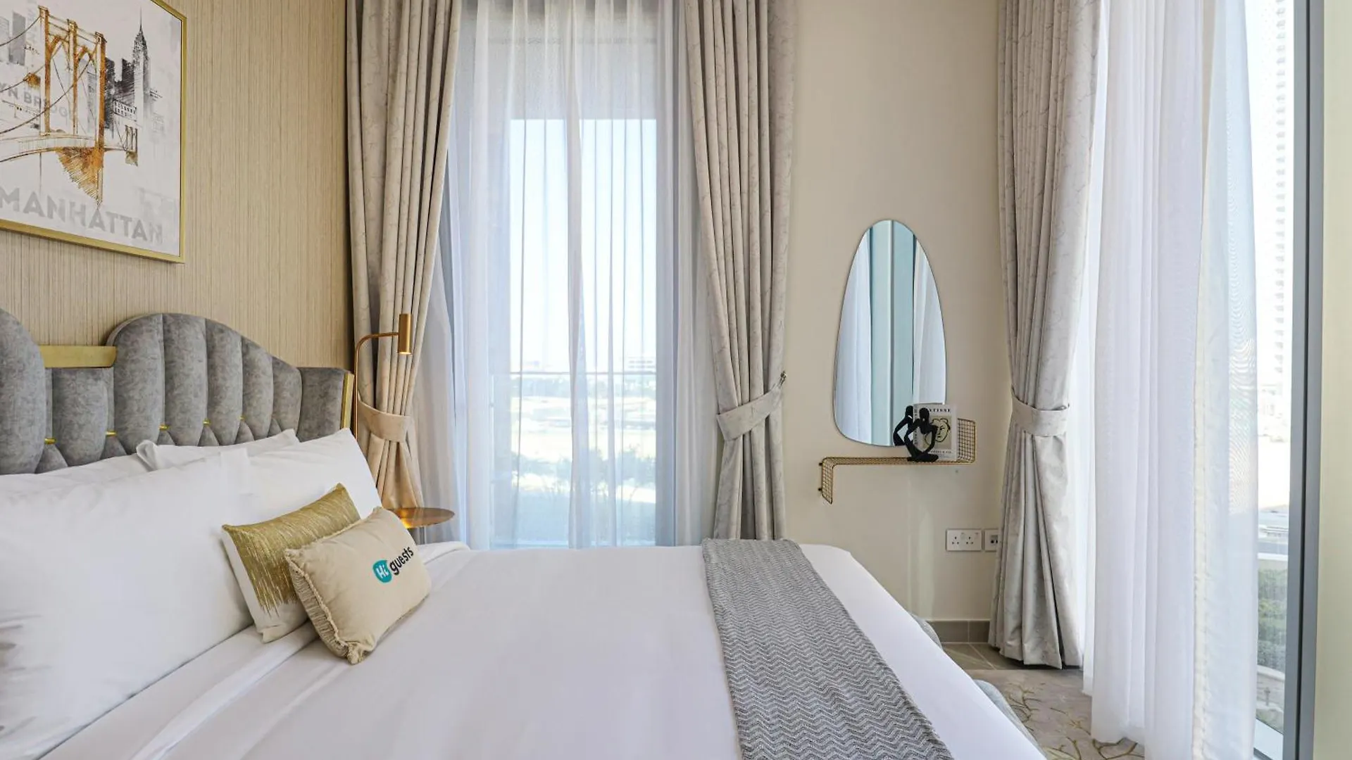 Higuests - Tranquil Luxury 1Br Apt In The Heart Of The City Dubaj Apartman